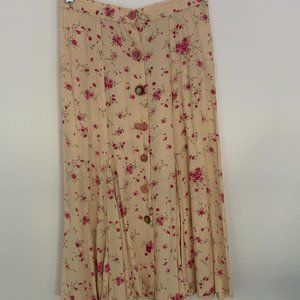 Janice McCarty Pink and Cream Skirt